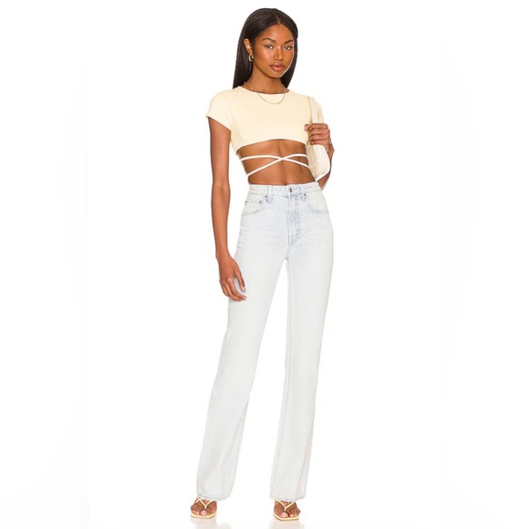 GRLFRND Melanie High Rise Flare in Bell Rock - Size 24 - Picture 4 of 5